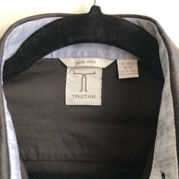 Tristan Black Fitted Shirt - Picture 2 of 7